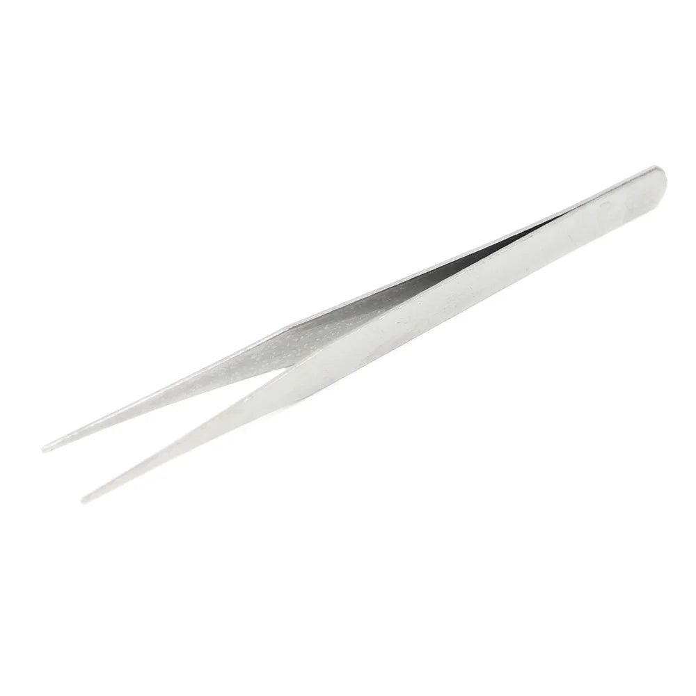 JF-605 Portable Mini Metal Straight Tweezers Cellphone Repair Tool - 1