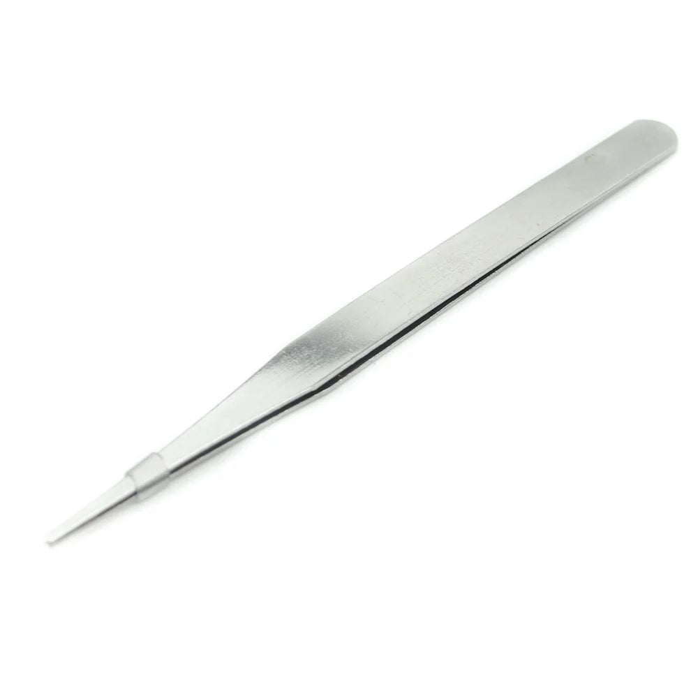 JF-605 Portable Mini Metal Straight Tweezers Cellphone Repair Tool - 3