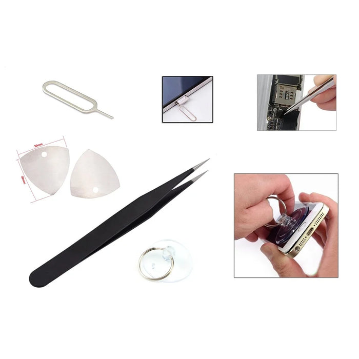 JF-8127 Precision 15-in-1 Screwdriver Pry Clamp Tool Mobile Tablet Disassemble Repair Kit - 5
