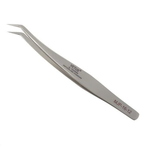 VETUS MJP-16-12 VETUS High Strength Stainless Steel Professional Curved Tip Tweezers Repair Tool - Style A - 1