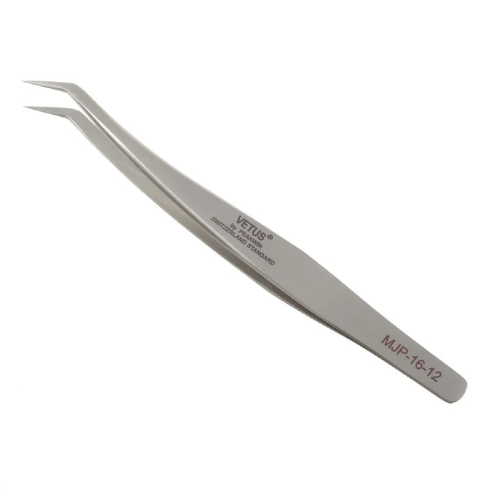 VETUS MJP-16-12 VETUS High Strength Stainless Steel Professional Curved Tip Tweezers Repair Tool - Style A - 1
