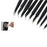 JF-8142 Portable Professional 9-in-1 Anti-static Tweezers Set Kit - 5