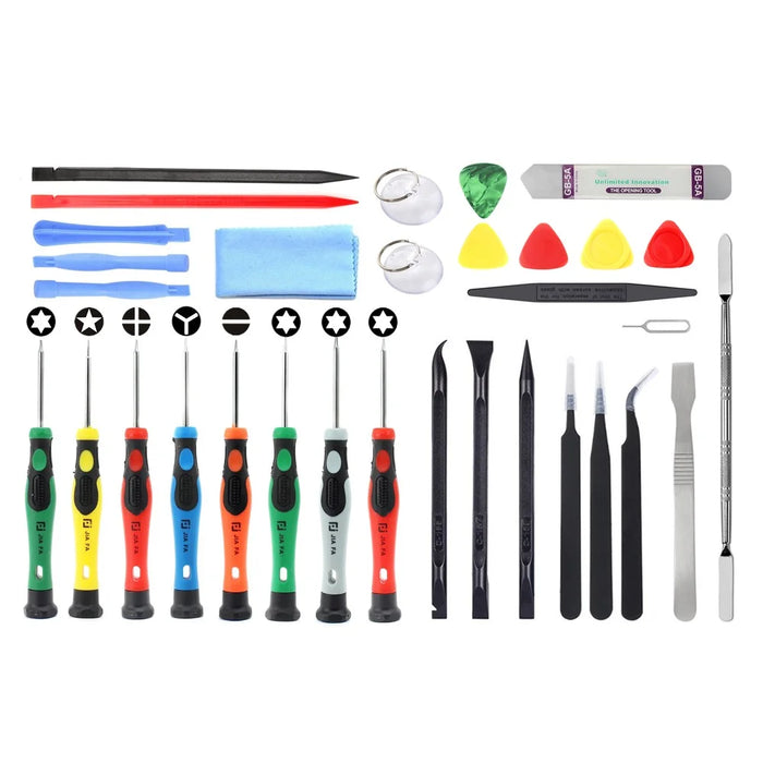 JF-8136 32-in-1 Opening Pry Screwdriver Repair Tool Kit for iPhone Samsung Huawei - 1