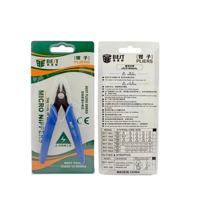 BEST BST-107F1 Electrical Wire Cable Cutters Tool Mini Pliers for Microelectronic Repairing - 6