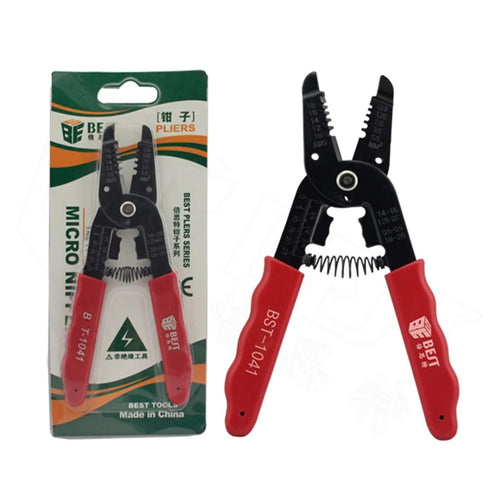 BEST BST-1041 Multifunctional Decrustation Pliers Wire Cable Stripper Steel Wire Stripping Pliers - 1