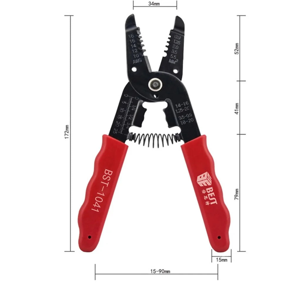 BEST BST-1041 Multifunctional Decrustation Pliers Wire Cable Stripper Steel Wire Stripping Pliers - 2