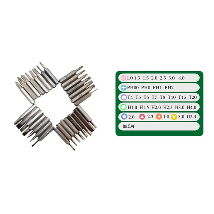 BEST BST-8901 30 in 1 Multipurpose CR-V Screwdriver Repair Set Screwdriver Tool Kit for Phone PC Repair - 4