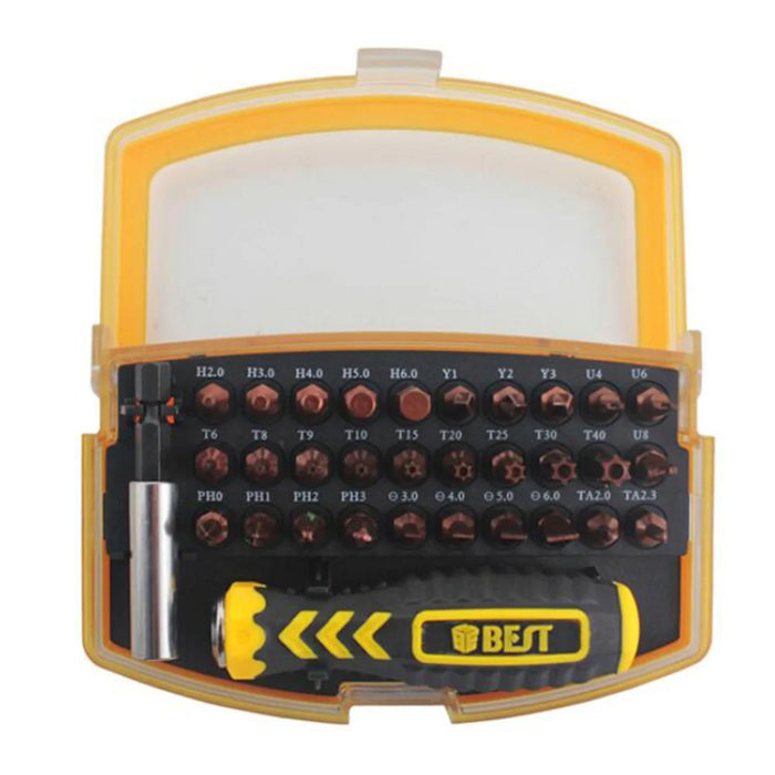 BEST BST-2166B 32 in 1 Interchangeable Precise Manual Screwdriver Set Multipurpose Repair Tools Kit - 2