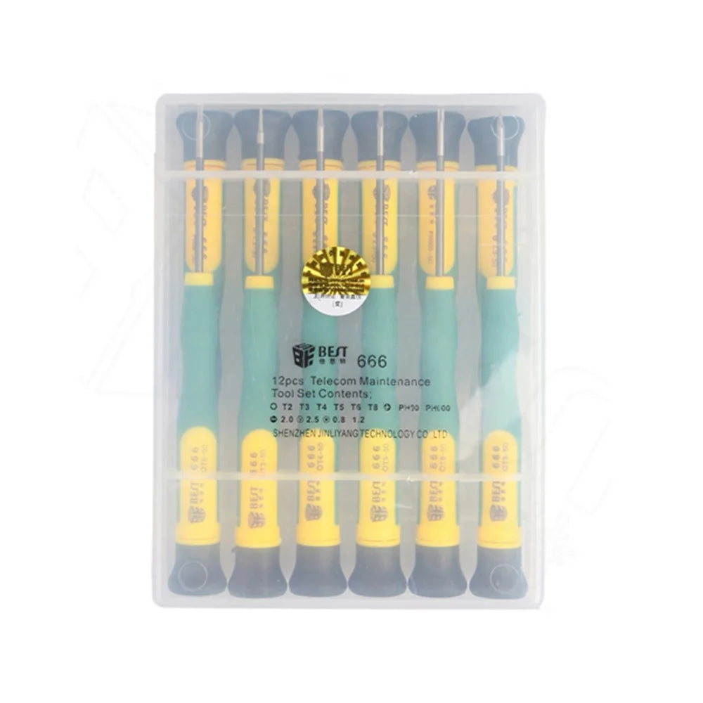 BEST BST-666 12 in 1 Screwdriver Kit Repair Tool Set - 1