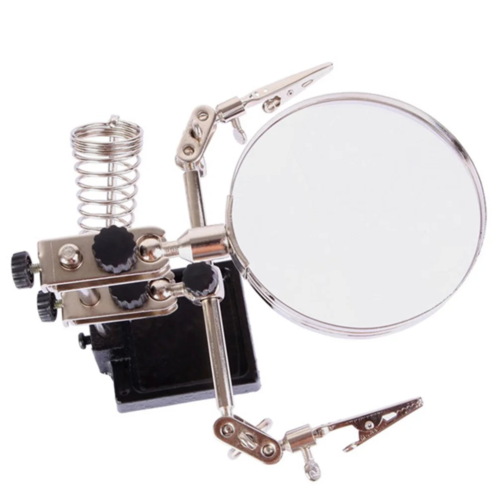 BEST BST-268Z 5X Electronic Maintenance Fixed Magnifying Glass with Clips - 1