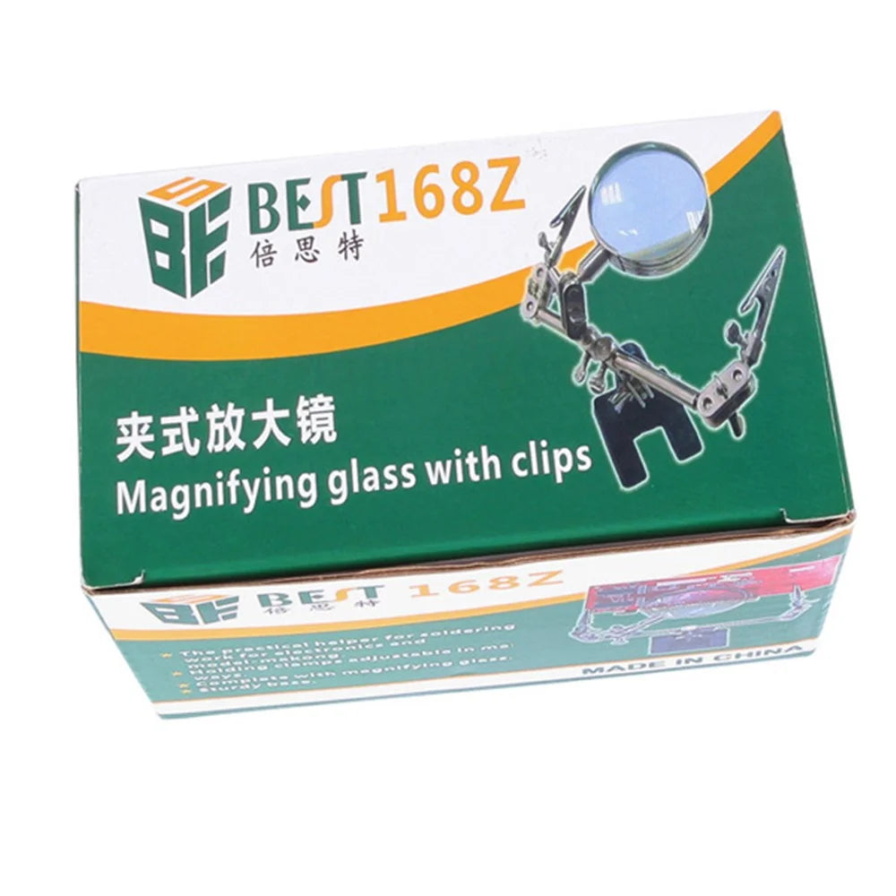 BEST BST-268Z 5X Electronic Maintenance Fixed Magnifying Glass with Clips - 6