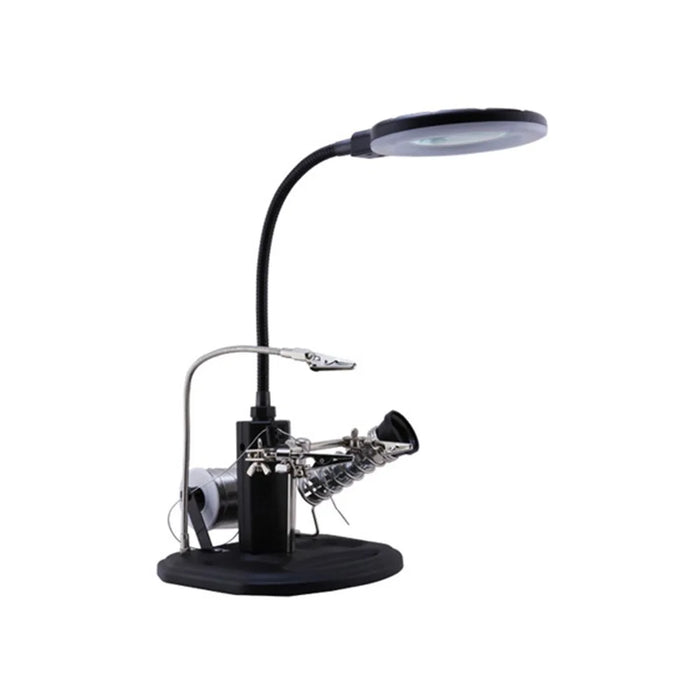 BEST BST-308L LED Lamp 2.5X/4X Magnifying Glass with Clips - 4