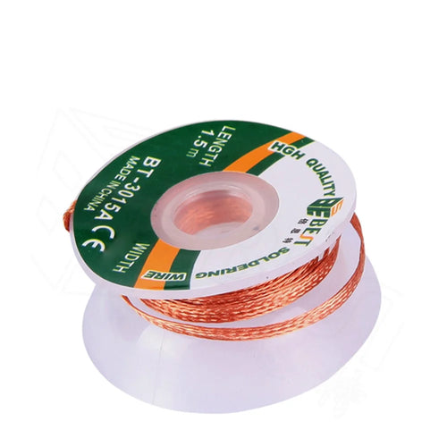 BEST BT-3015A 3mmx1.5m Copper Alloy Braided Soldering Desoldering Cable Wick - 1