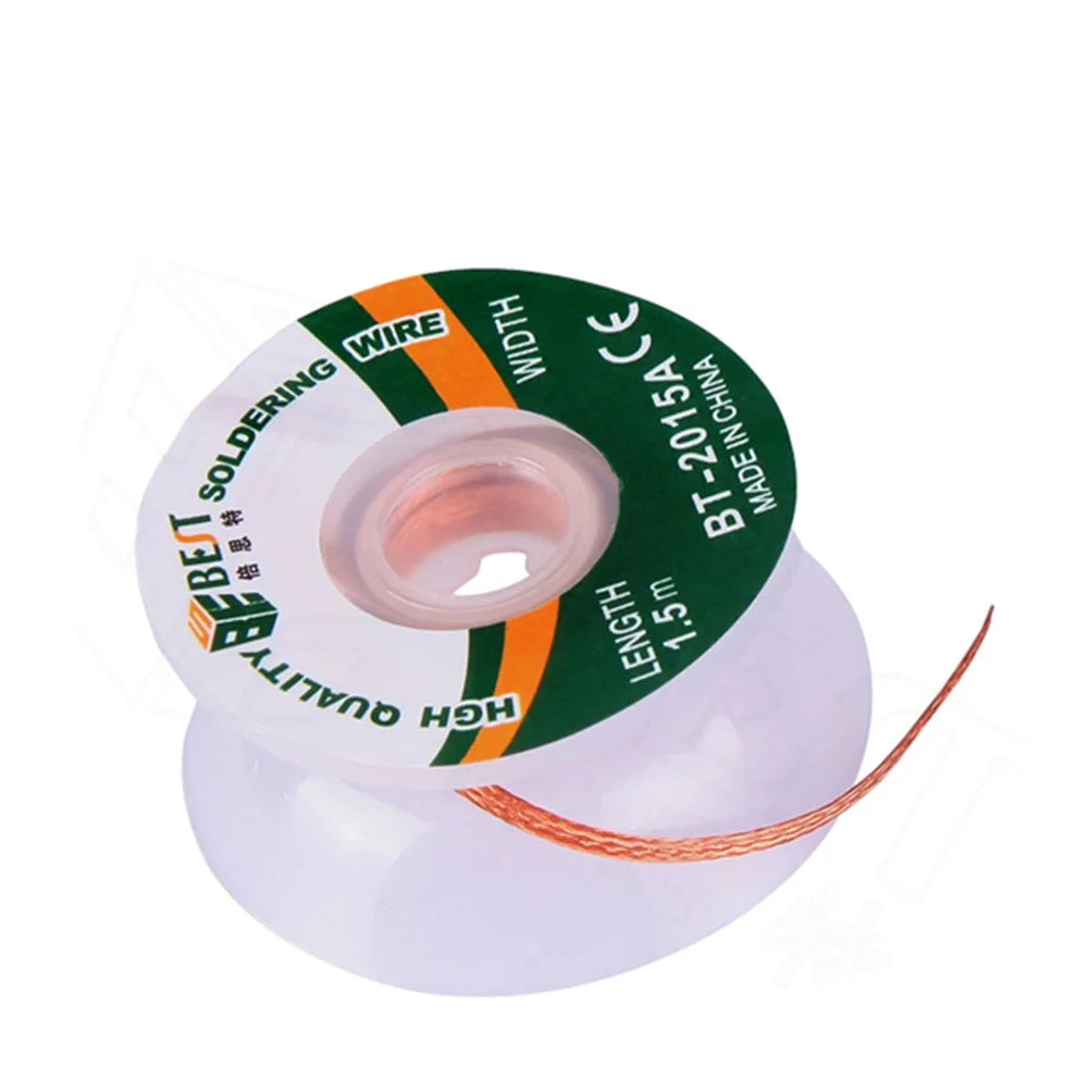 BEST BT-2015A 2mmx1.5m Copper Alloy Braided Desoldering Wire Soldering Wick - 1