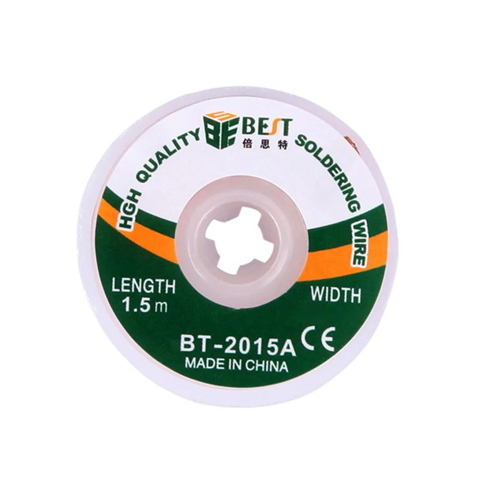 BEST BT-2015A 2mmx1.5m Copper Alloy Braided Desoldering Wire Soldering Wick - 2