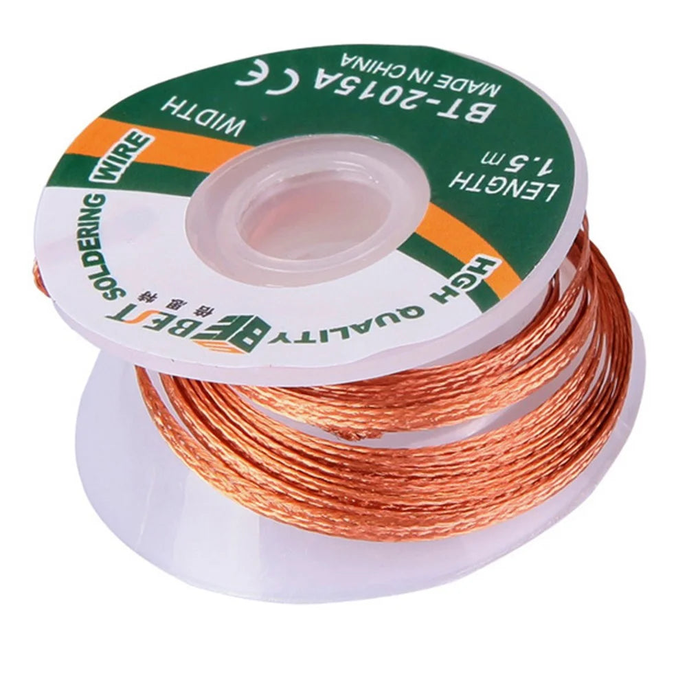 BEST BT-2015A 2mmx1.5m Copper Alloy Braided Desoldering Wire Soldering Wick - 4