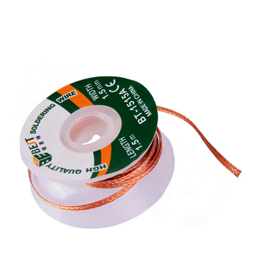 BEST BT-1515A 1.5mmx1.5m Copper Alloy Tin Removing Soldering Braided Wick Wire - 1