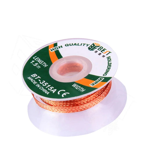 BEST BT-3515A 3.5mmx1.5m Copper Alloy Braided Desoldering Wick Wire Tool - 1