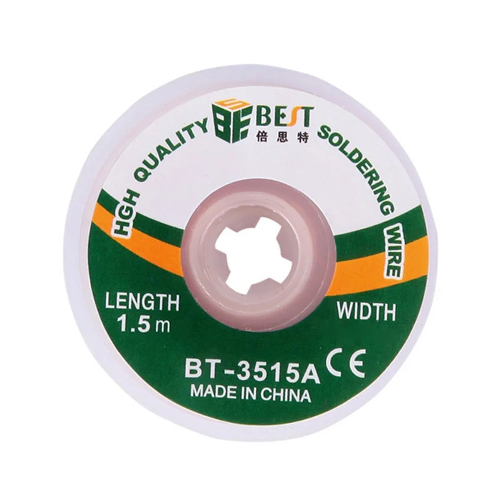 BEST BT-3515A 3.5mmx1.5m Copper Alloy Braided Desoldering Wick Wire Tool - 2