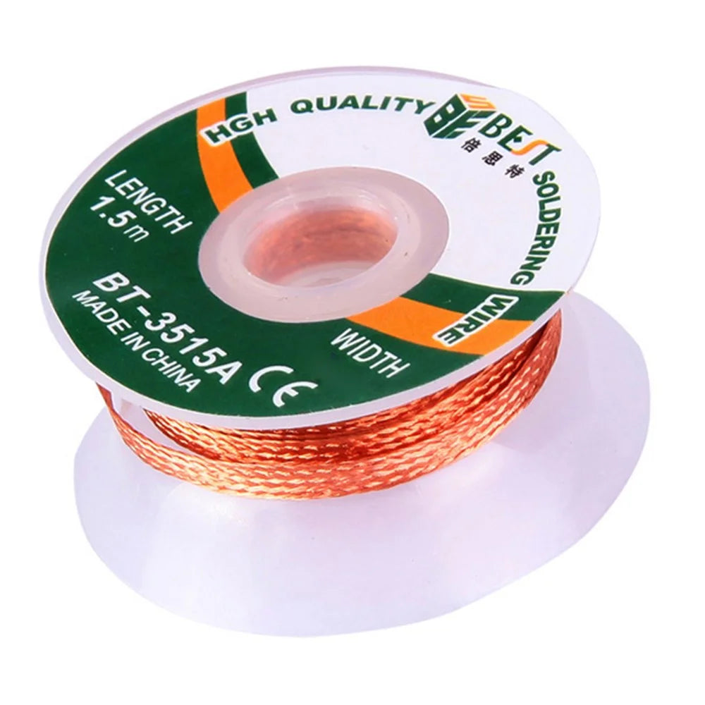 BEST BT-3515A 3.5mmx1.5m Copper Alloy Braided Desoldering Wick Wire Tool - 3