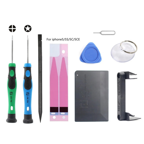 JF-8157 9-in-1 Battery Adhesive Sticker Screwdriver Repair Tool Set for iPhone 5s / 5 / 5c / SE - 1
