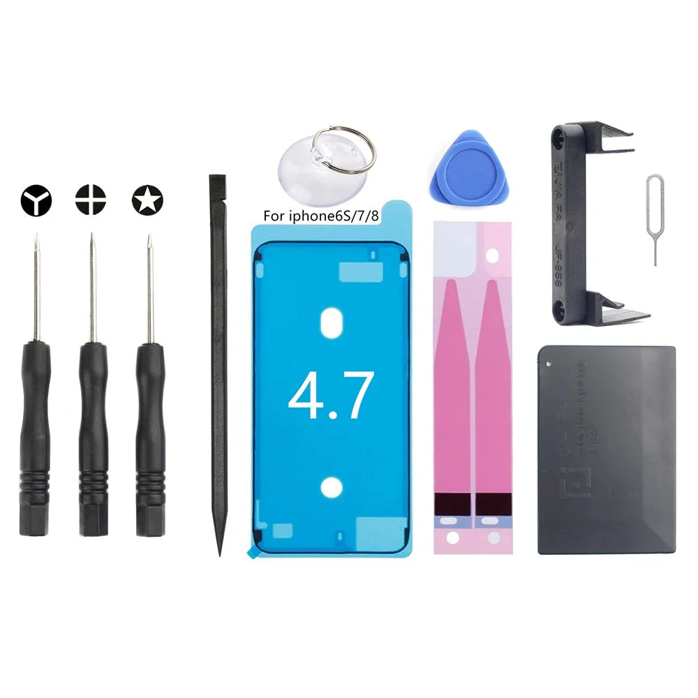 JF-8160 11-in-1 Battery Adhesive Sticker + Waterproof Adhesive Sticker Screwdriver Repair Tool Set for iPhone 8 4.7 Battery - 1