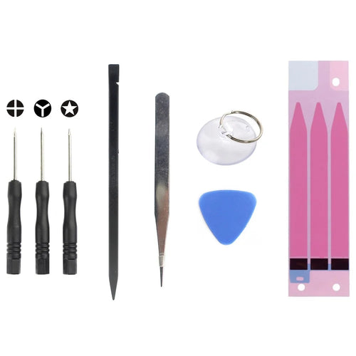 JF-8161 8-in-1 Battery Adhesive Sticker Screwdriver Repair Tool Set for iPhone 8/7/6s/6 4.7 inch - 1