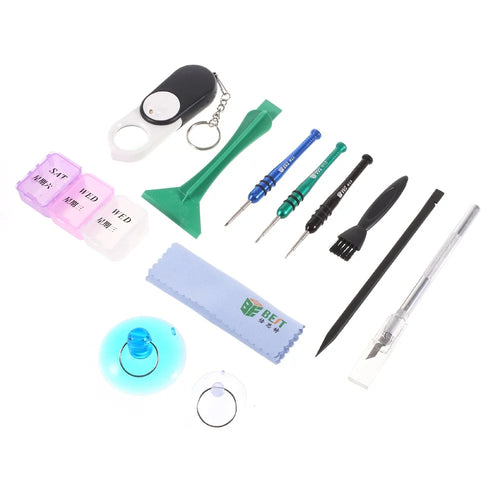 BEST BST-607 11-in-1 Professional Screwdriver Repair Disassemble Tool Set for iPhone Huawei Smartphone - 1