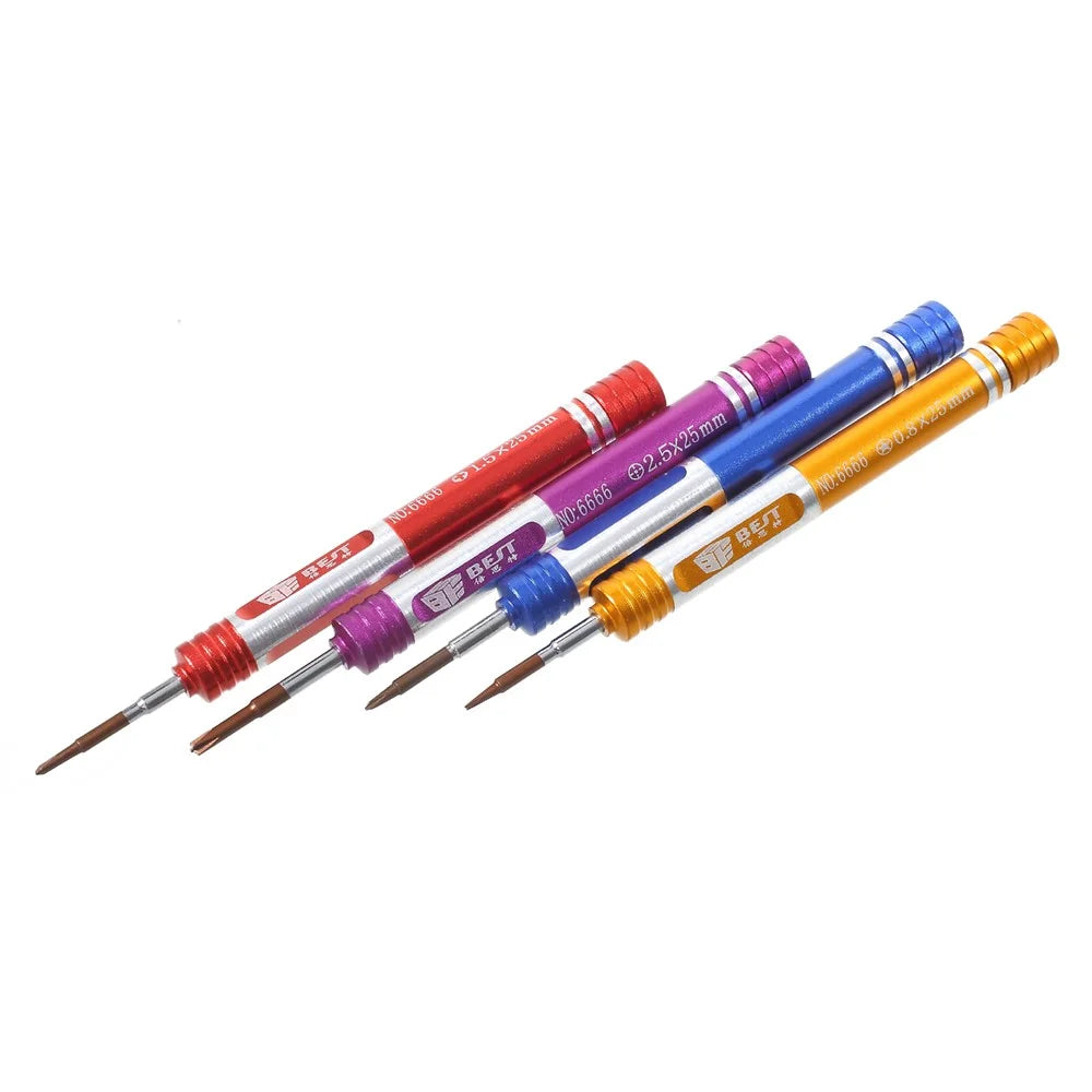 BEST BST-6666 7-in-1 Professional Screwdriver Repair Tool Set for iPhone Huawei Smartphone - 6