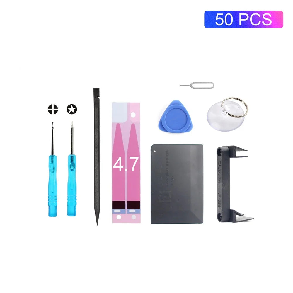 50PCS/Lot JF-8159 9-in-1 Battery Adhesive Sticker Screwdriver Repair Tool Set for iPhone 8/7/6s/6 - 1