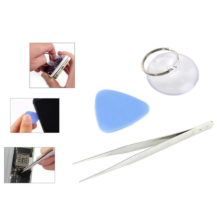50PCS/Lot JF-8161 8-in-1 Battery Adhesive Sticker Screwdriver Repair Tool Kit Screwdriver Set Opening Tools Disassemble Kit for iPhone 8/7/6s/6 - 3