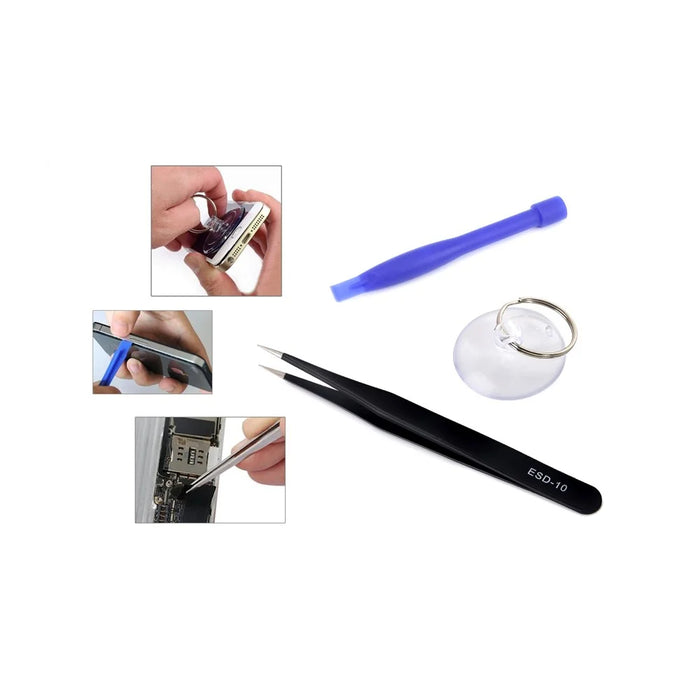 50PCS/Lot JF-8163 7-in-1 Battery Adhesive Sticker Screwdriver Repair Tool Set for iPhone 8/7/6s/6 - 4