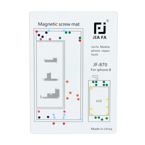JF-870 Magnetic Screw Mat Mobile Phone Repair Tool for iPhone 8 4.7 inch - 1