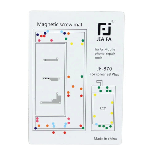 JF-870 Magnetic Screw Pad Mobile Phone Repair Tool for iPhone 8 Plus - 1