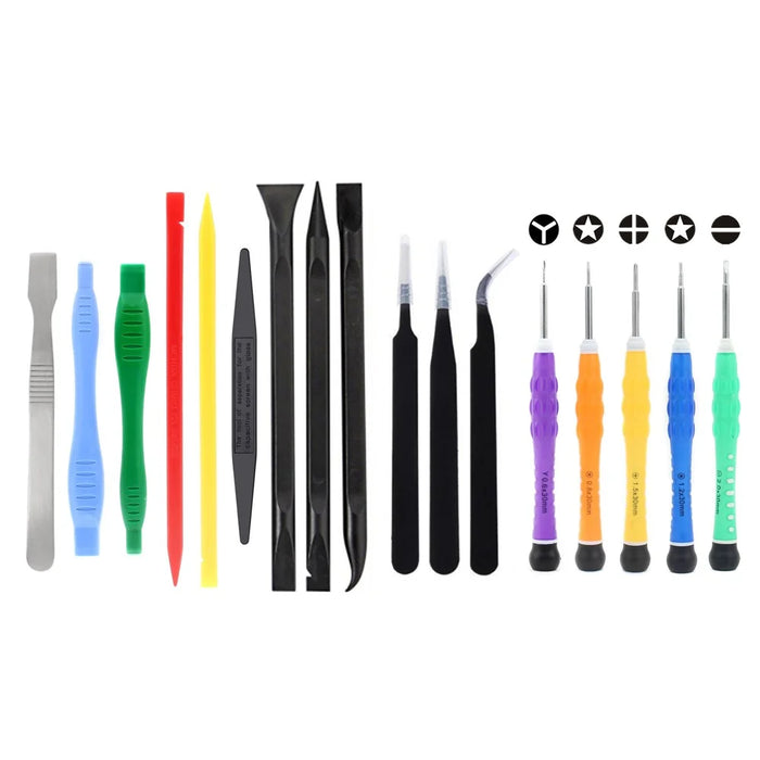 JF-8172 17-in-1 5 Screwdrivers Tweezers Pry Opening Tool Kit for iPhone Maintenance - 1