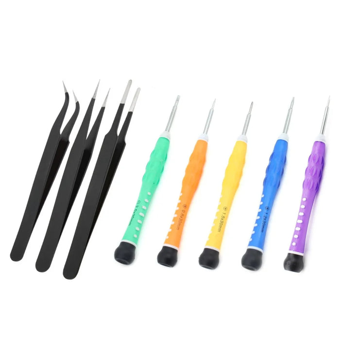 JF-8172 17-in-1 5 Screwdrivers Tweezers Pry Opening Tool Kit for iPhone Maintenance - 2