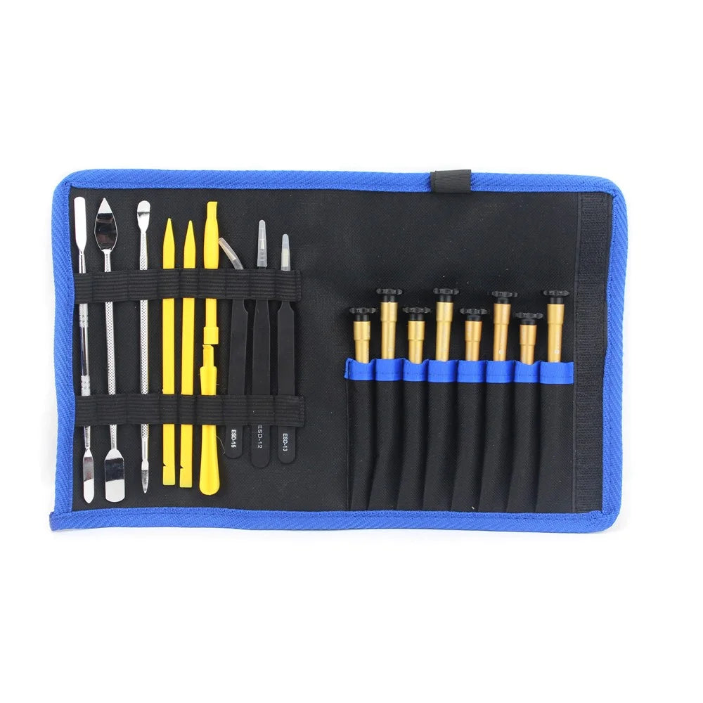 JF-8174 Professional 18-in-1 Screwdriver Set Opening Tool Set for Mobile Phone Maintenance - 4