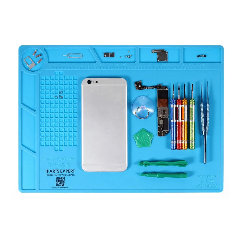 IPARTSEXPERT Heat Insulation Silicone Maintenance Pad for Mobile Phone, Size: 35cm x 25cm x 0.3cm - 1