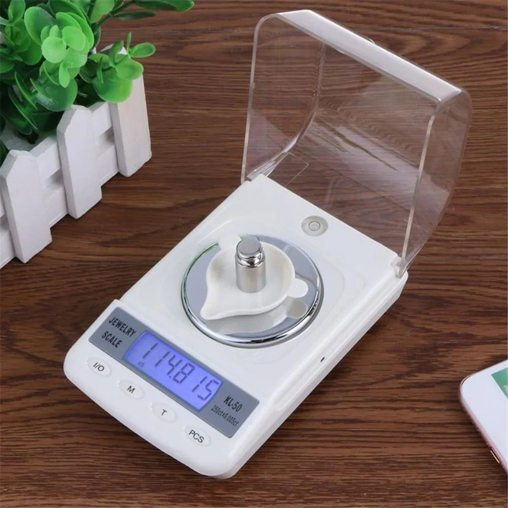 High-accuracy 50g/0.001g Mini Digital Pocket Scale Jewelry Electronic Kitchen Food Scale - 1