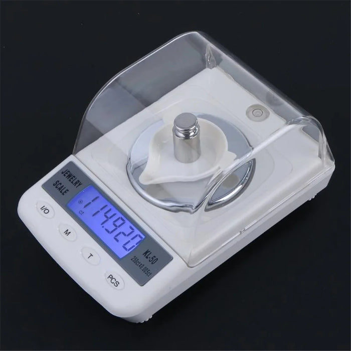 High-accuracy 50g/0.001g Mini Digital Pocket Scale Jewelry Electronic Kitchen Food Scale - 4