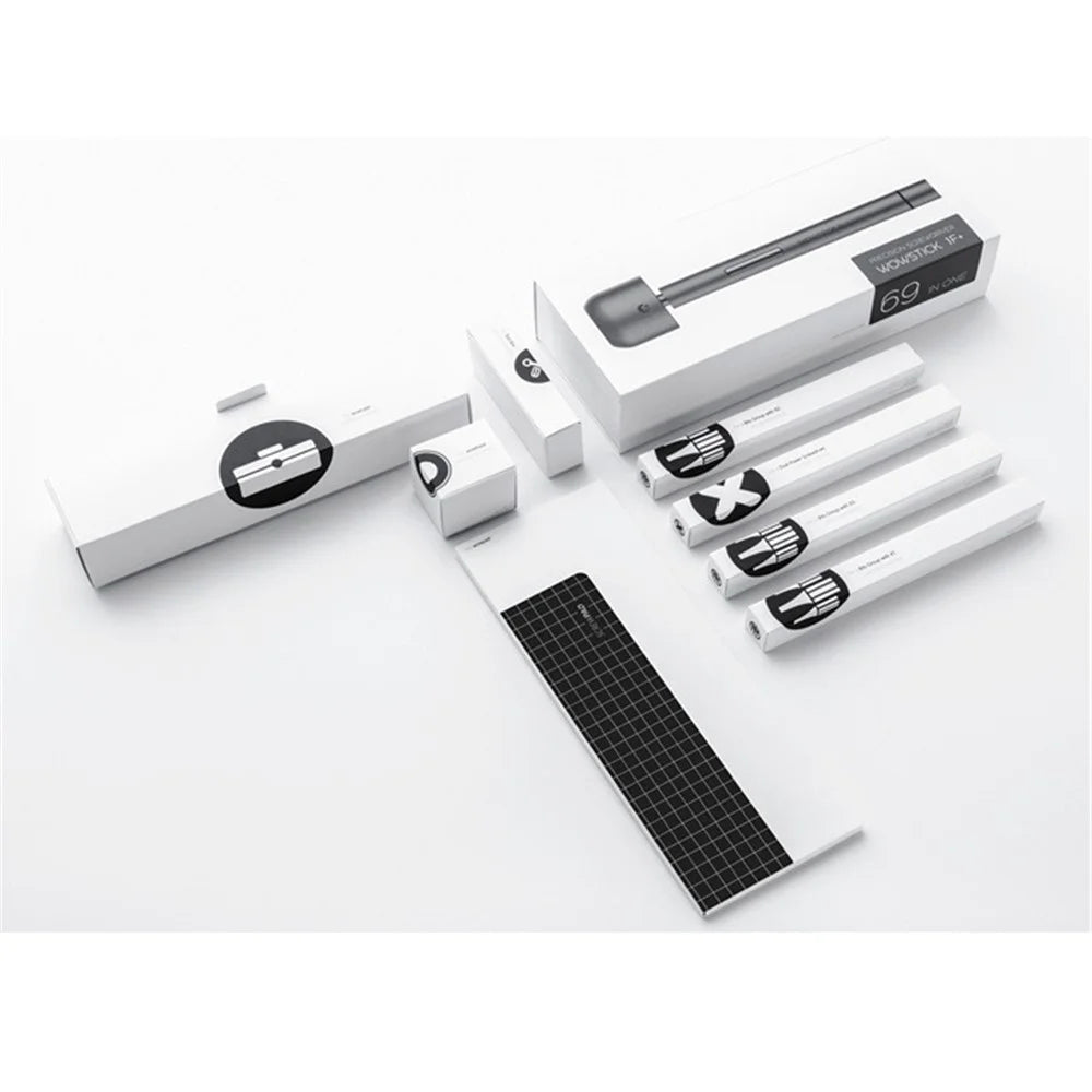 WOWSTICK 1F+ 64 in 1 Electric Screwdriver with 56 Bits Rechargeable Lithium Alloy Body 3 LED Lights - 6