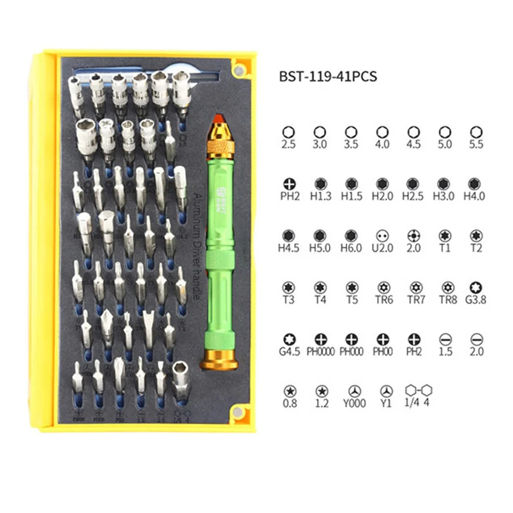 BEST BST-119 64 in 1 Multi-functional Smart Phones Repair Tool Kit Disassemble Tool Set - 6