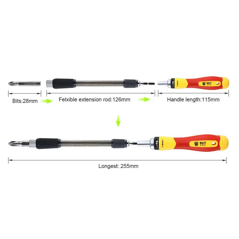 BEST BST-2028B 62-in-1 Screwdriver Set Precise Screwdriver Tool Set - 2