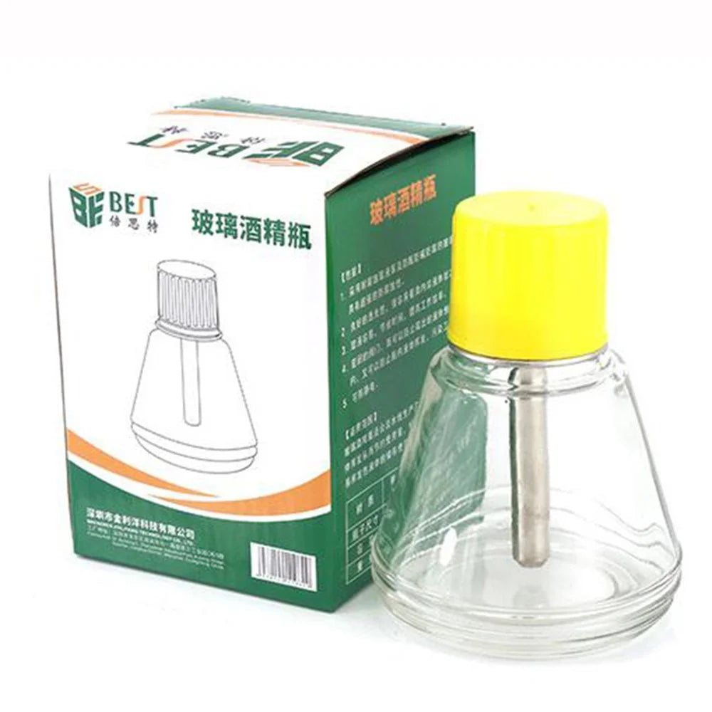 BEST Cone Shape Alcohol Dispenser Glass Conical Pump Bottle 150ml - 1