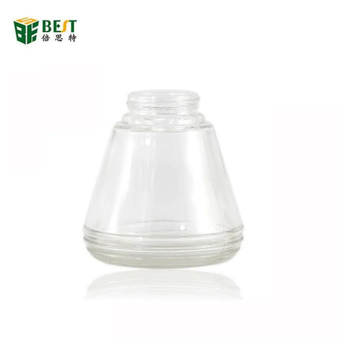 BEST Cone Shape Alcohol Dispenser Glass Conical Pump Bottle 150ml - 3