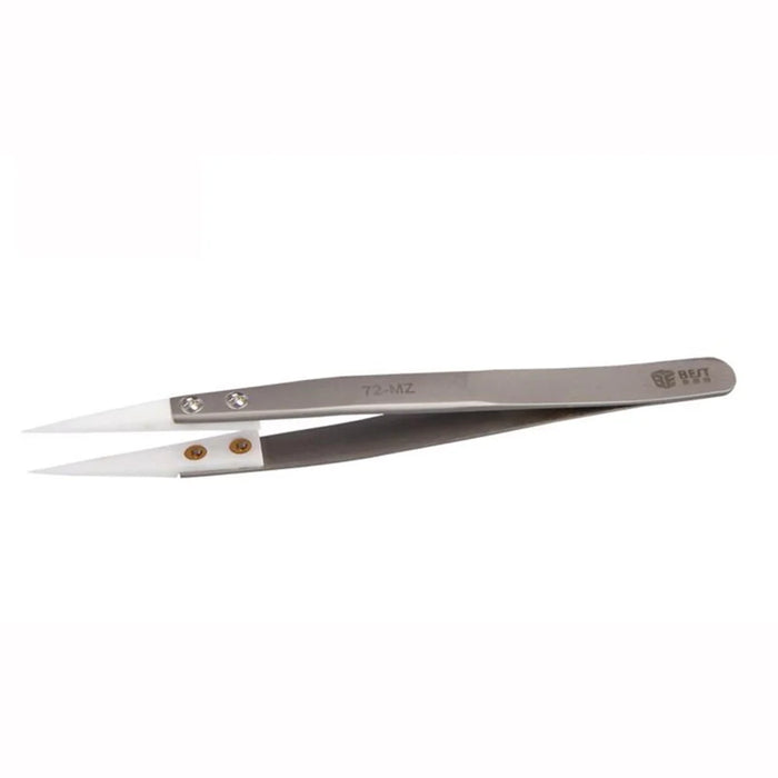 BEST BEST-72-MZ Precision Ceramic Tweezers 302 Stainless steel High Temperature Resistant Tweezers - 3