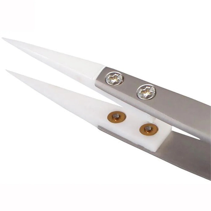 BEST BEST-72-MZ Precision Ceramic Tweezers 302 Stainless steel High Temperature Resistant Tweezers - 4