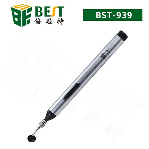 BEST BEST-939 Vacuum Suction Pen IC Absorb Chip Tool Easy Pick-up with 3 Suction Headers - 1