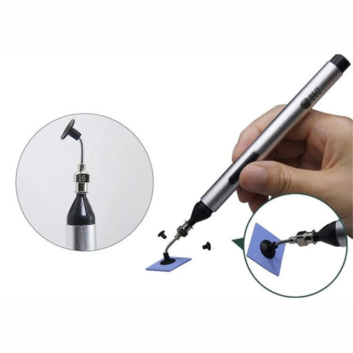 BEST BEST-939 Vacuum Suction Pen IC Absorb Chip Tool Easy Pick-up with 3 Suction Headers - 2