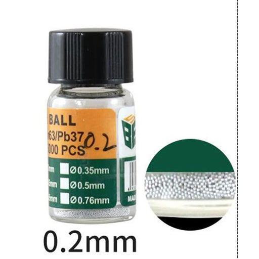1 Bottle Tin BGA Reballing Soldering Balls for BGA Rework Repair Tools - Diameter: 0.2mm - 1